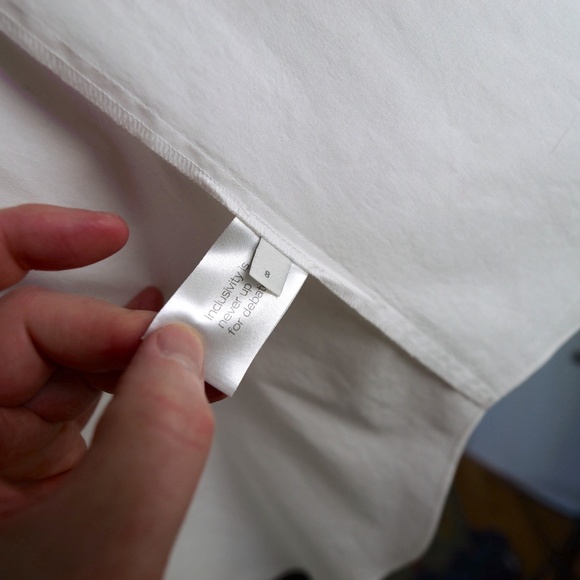 Everybody & Everyone white cotton button front blouse, US size 8 - Picture 9 of 9